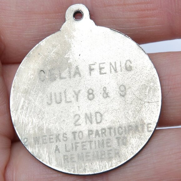 Vintage 11th Maccabiah Games Pendant 1981 Tel Aviv Israel Jewish Sports Games - Picture 4 of 7